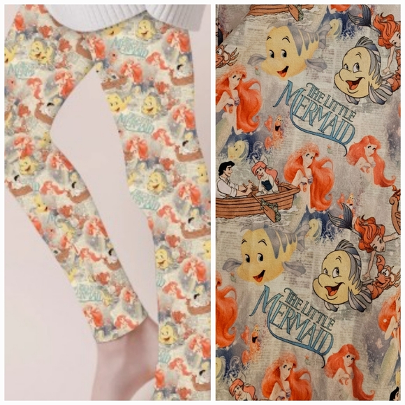 NWT CP TC Vintage Tales Little Mermaid Leggings Back To School BTS! Cute Gift! - Picture 1 of 15